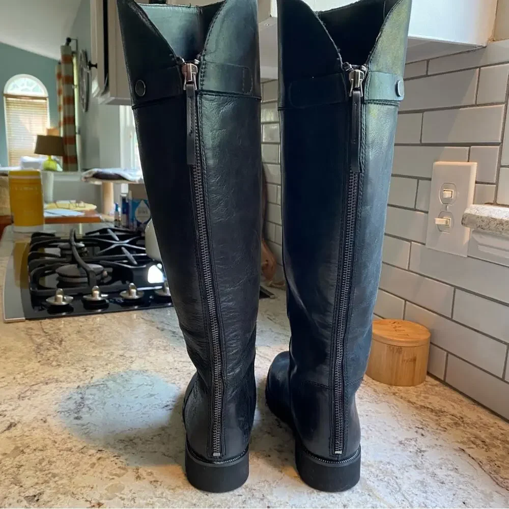 Franco Sarto $189 Cosmina Tall Riding Boot Blk- EUC / No box. Sz 6.5